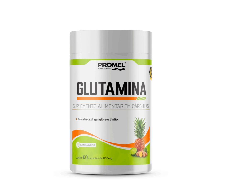 GLUTAMINA ABACAXI GENGIBRE LIMÃO 60CAPS