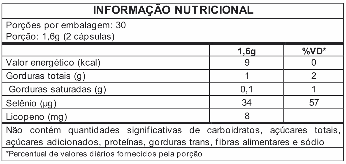 LICOPENO + SELÊNIO 60caps 780mg e 120caps 780mg - Image 3