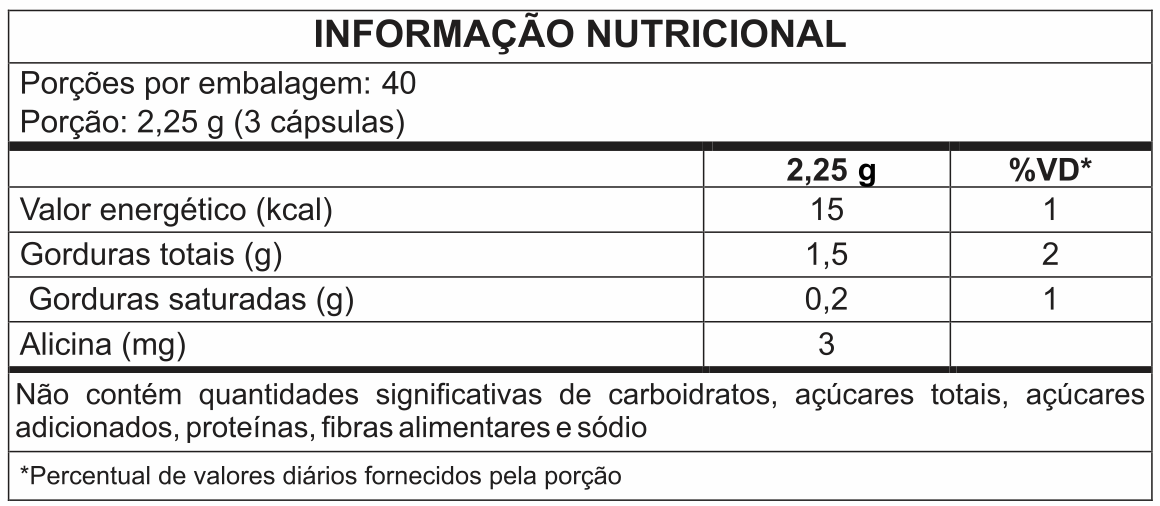 ÓLEO DE ALHO 60caps 750mg e 120caps 750m - Image 4