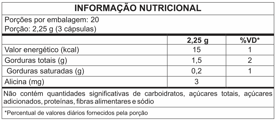 ÓLEO DE ALHO 60caps 750mg e 120caps 750m - Image 3